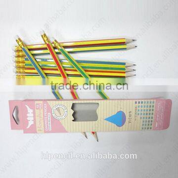 7 Inch hb Pencil Set With Eraser and Colorful on Pencil Barrel photo-6