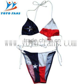 flag bikini swimwear with CE certificate