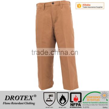 Cheap price speciallly woven heavy-weight cotton flame retardant duck pants