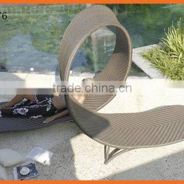 Garden Double Size Daybed Back To Back Rattan Sunbed