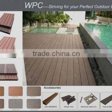 stainless steel decking clips with screws for wpc decking floor