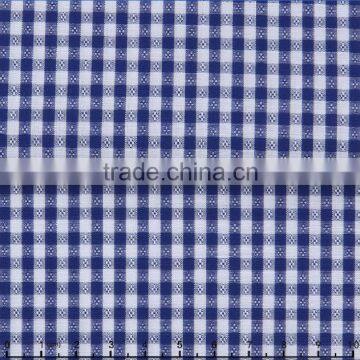 James Ready Fashion Gingham Check Blue Dobby Regular Soft Shirting Fabrics photo-3