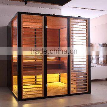 Wooden sauna room, portable steam room sauna steam combined