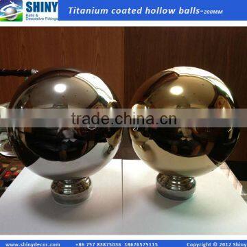 200mm stainless steel titanium coated hollow ball