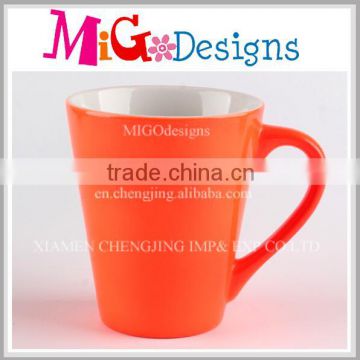 Innovative Product Orange Porcelain Mug Promotional Gift