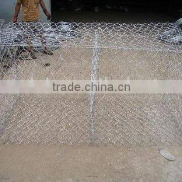 Galfan galvanized Gabion mesh 1mX1mX2m