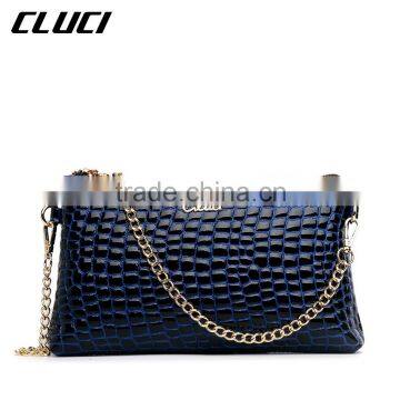 fashion women leather beach bag chain sling shoulder bag