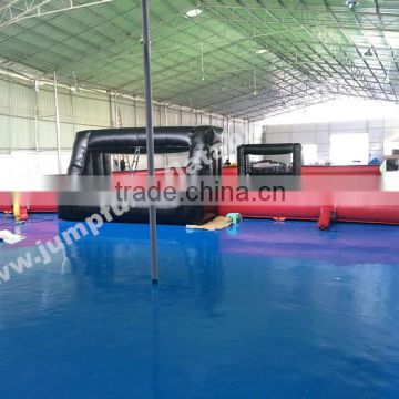 EN71 Human Soap Football custom size Jumpfun Inflatable water soccer picth/Football soap field for sale