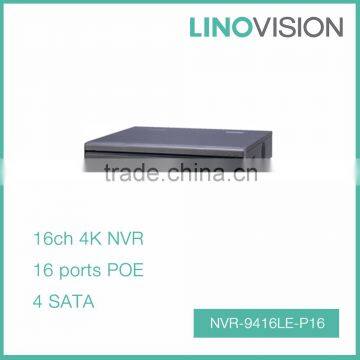 Professional 16CH 1.5U H.265 PoE 4K NVR with 256Mbps Bandwidth , Support P2P