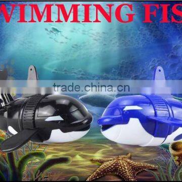 2014 New Toy Robot Fish Plastic Swimming Fish Toys Battery Control Toy