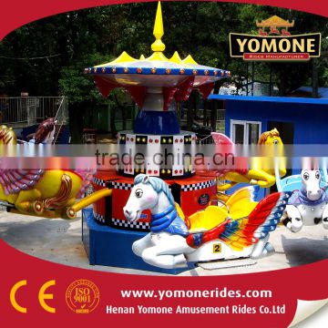 Mechanical Carousel Horse Rides Amusement Park Bounce Flying Horse for Sale