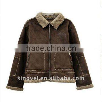 100% polyester knitted suede fabric for winter coat