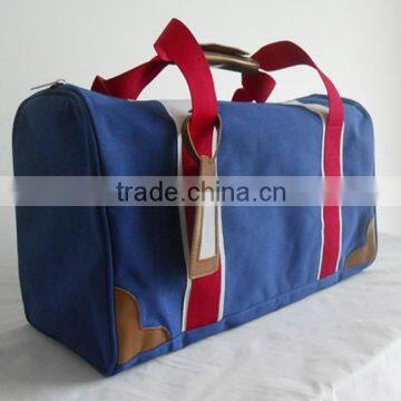 Fashion Denim Blue Canvas Duffel Bag photo-3