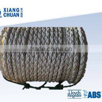 8 strands polypropylene fiber rope/soft polypropylene rope/8 strand nylon rope