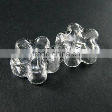 21mm Transparent Star Flower Shape Glass Dome Cabochon With 3mm Hole DIY Jewelry Supplies 3070069