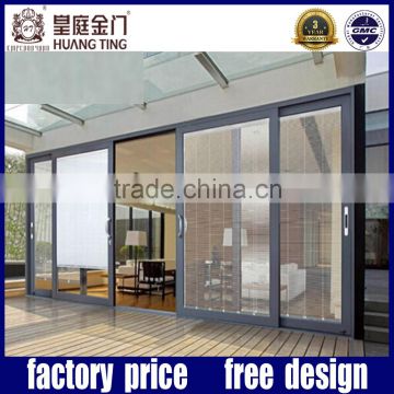 Foshan laminated aluminium automatic sensor glass sliding door