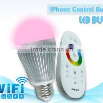 Led rgbw 10w remote controller bulb with wifi control