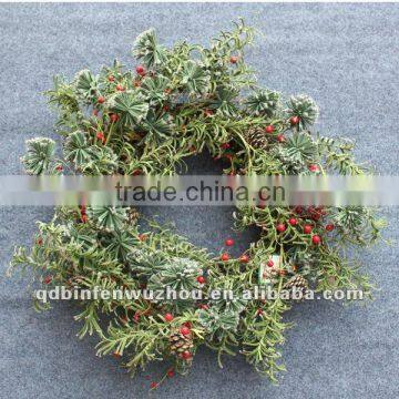 Decorative Holiday Chistmas Pinecone Wreaths / Artificial Flower Wreaths