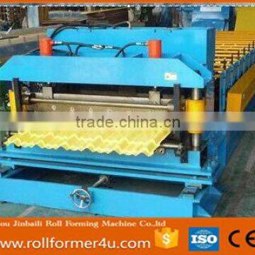 Building Machine Glazed Tile Aluminum Steel Roof Tile Roll Forming Machine Glazed Tile Roll Forming Machine Exported Nigeria