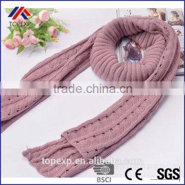 Knit Scarf Winter Muffler Ladies Scarf With Tassel