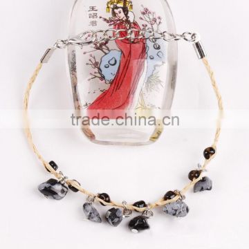 2015 Charming little lovelyl stone bracelet , thin high quality wholesale bracelet for woman