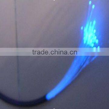 multi core end glow fiber optic lighting cable with black pvc cover