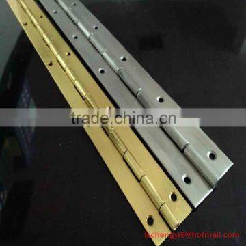 CONTINUOUS PIANO HINGE BRASSS PLATED 6 FEET LENGTH 1 INCH OPEN