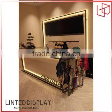 Top-grade Special Design Cash Counter With LED For Boutique Decoration