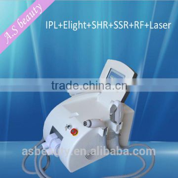 IPL+Elight +SHR+SSR+RF+LASER 6 in 1 multifunction beauty system laser hair removal