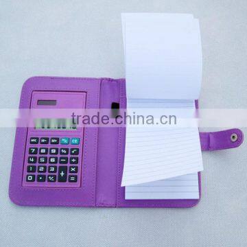 Snap Closure Office Business Notebook Notepad with Ball pen