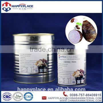 canned food product taro, sweet flavour taro