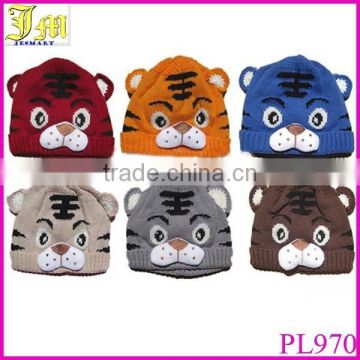 Spring Autumn Winter Baby Girls Boys Kids Toddler Crochet Knit Cute Tiger Hat Child Cap Beanie Bonnet