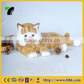 the Most Popular Obesity Lovely Yellow Garfield Children's Toys Animal Model Fur Animals Animated Cat