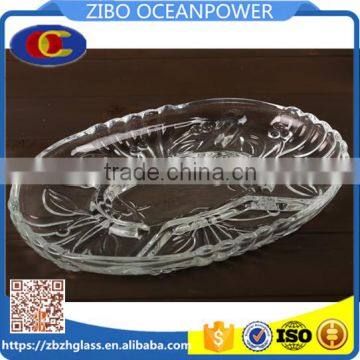 Glassware Glass plate fruits nuts candy glass dish