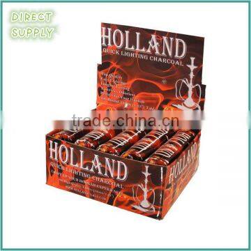 round tablet lump holland charcoal for hookah