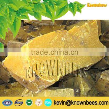 yellow crude beeswax for making comb foundation