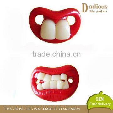 Funny BPA Free Baby Infant Dummy Teether Silicone Nipple Soother Pacifier photo-2