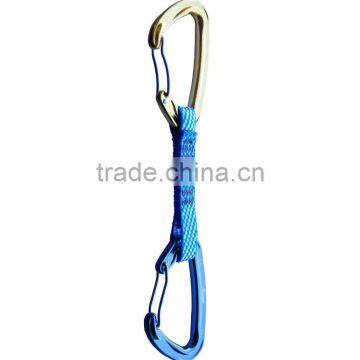 CE EN 12275 Aluminum Wire Carabiner Quickdraw Quicklink for Rock Climbing/ Rescue Safety photo-2