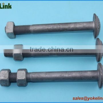 Poleline hardware Carbon steel HDG tower bolts