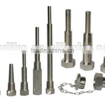 304 Stainless Steel Standard Thermowell for Industrial Bimetal Thermometers 1/2" NPT x 1/2" NPT Connection photo-2