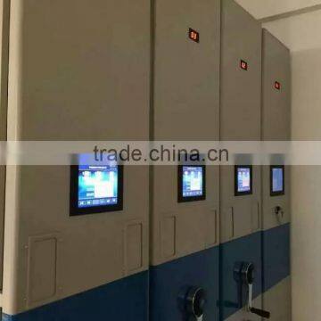 high density steel mobile file storage cabinet for box files/mobile shelving