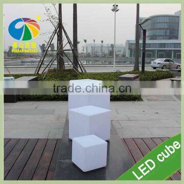 Remote Control LED Lighting Chair PE Plastic Led Funny Bar Stool