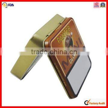 Rectangular Hinge Cigarette Tin Box photo-3