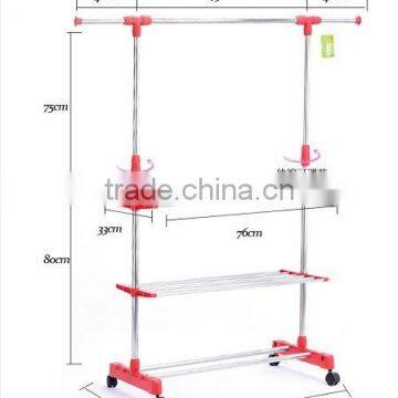 Clothes Rack Clothes Drying Rack With Shelves photo-6