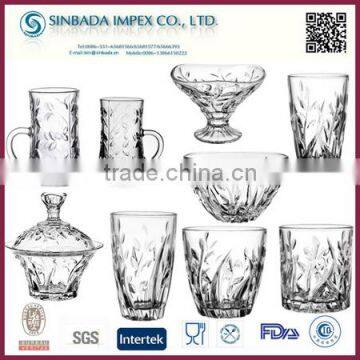 SGS Standard willow leaf machine make make thin glass tea cup