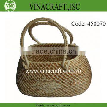 Natural rattan straw bag rattan beach bag