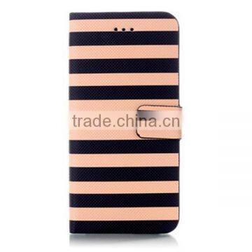 Stripe Flip Wallet Leather Case, Smart Phone Leather Case for IPhone6 photo-4