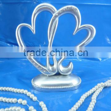 resin interlock heart with diamond party supply hot gifts for wedding 2014 wedding gifts