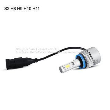 Led Headlight COB 4000LM/8000LM S2 H8 H9 H11 Cob Led Car Headlight High/low 72w 8000lm 2.5a Led Car Headlight photo-5