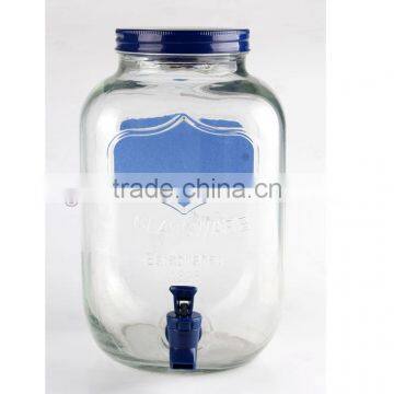 5L Colorful Blackboard Skull Glass Dispenser photo-2